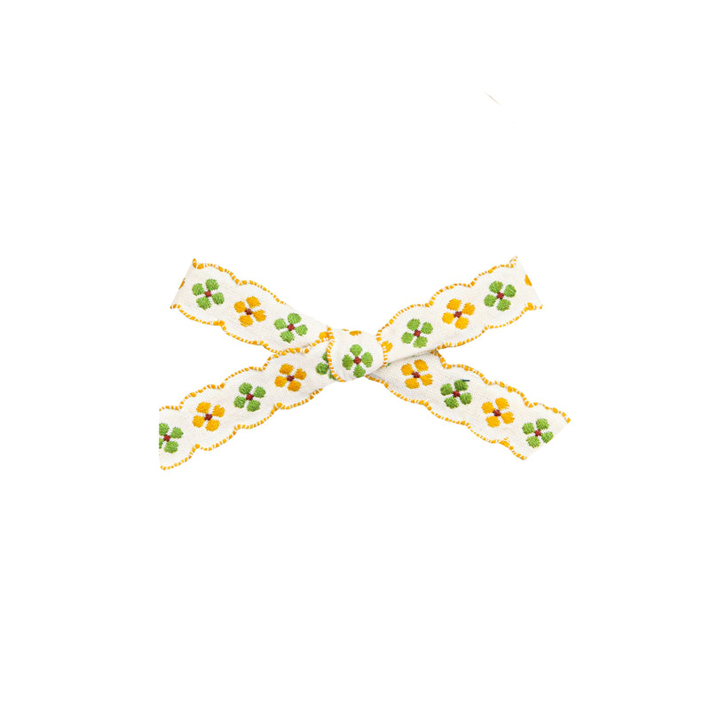 Ribbon Bow - Lucky Clover Clip