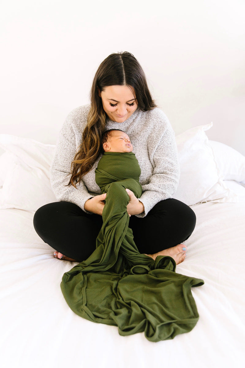 Tristan Ribbed Swaddle Blanket