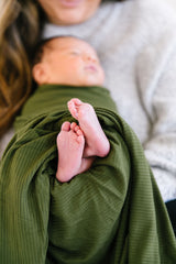 Tristan Ribbed Swaddle Blanket