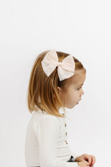 Tulle Bow 3 Pack: Lavender Dot Clips