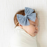 Tulle Bow 3 Pack: Cloud Dot Headbands