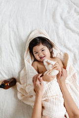 Toddler Hooded Bath Towel - Cream