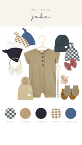 Jake Ribbed Newborn Hat Bundle