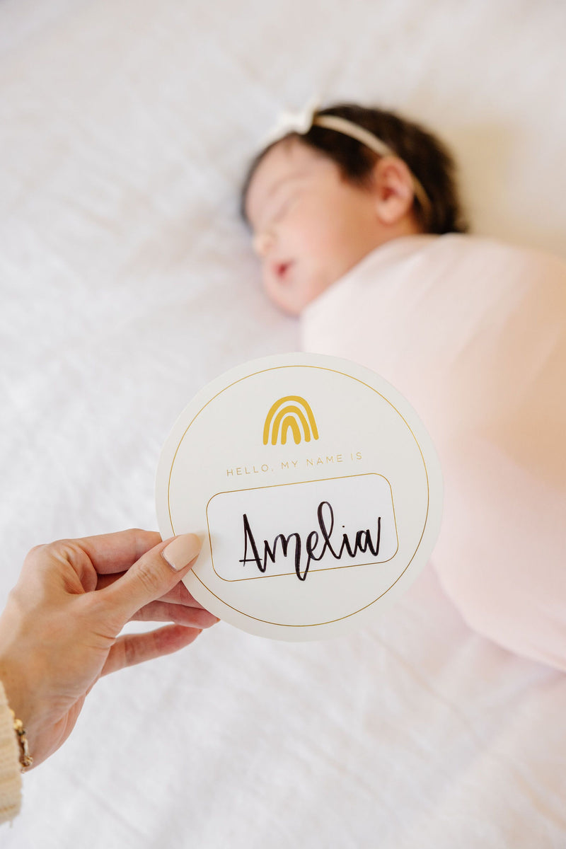 Blank Name Tags - Gold Foil (2 pack)