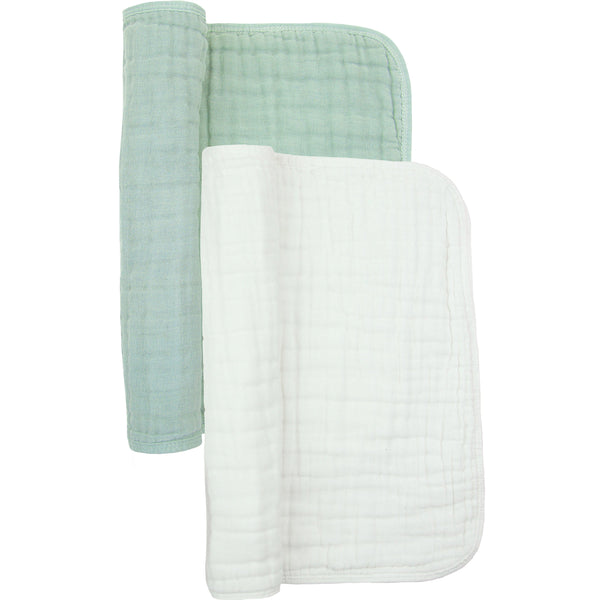 Cloud Muslin™ Burp Cloth 2 Pack - Bali + White