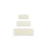 Leather - Ivory Snap Hair Clip