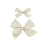 Satin Bow - Champagne Clip