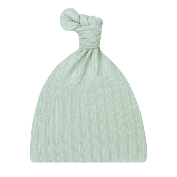 James Ribbed Top Knot Hat