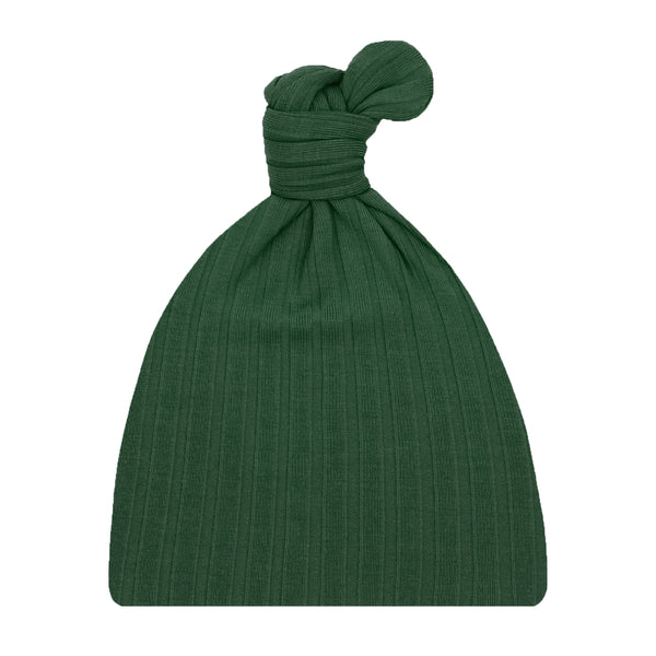 Lane Ribbed Top Knot Hat