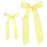 Satin Bow - Lemon Sash Clip