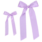 Satin Bow - Lilac Sash Clip