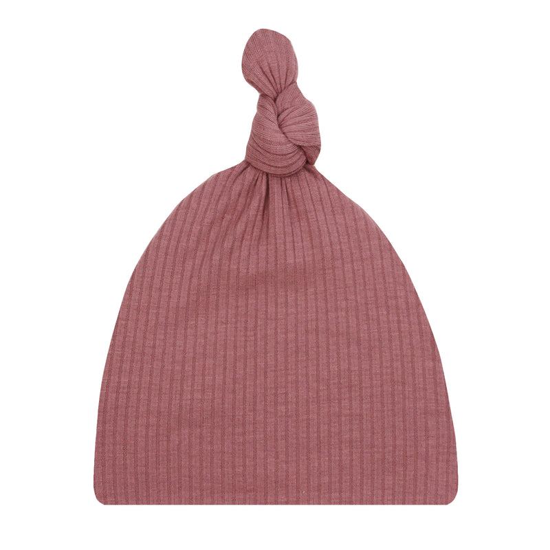 Marjorie Ribbed Top Knot Hat