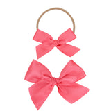 Satin Bow - Melon Headband