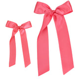 Satin Bow - Melon Sash Clip