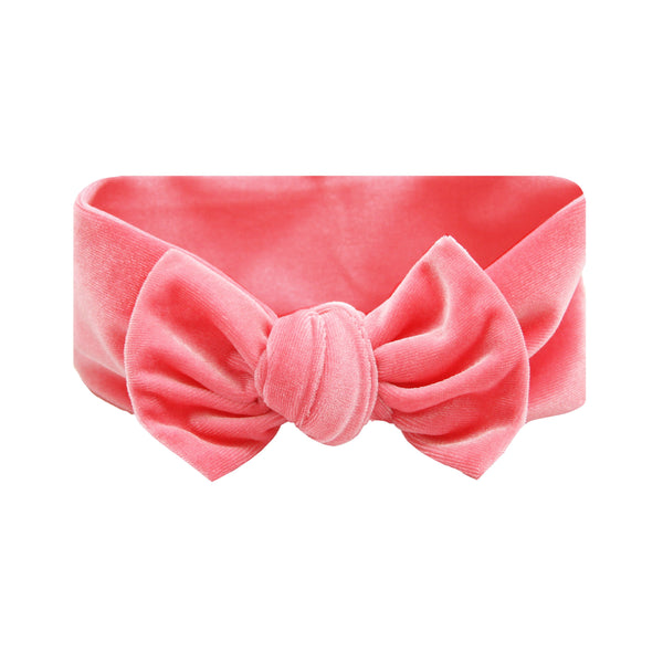Velvet - Melon Pink Knot Headband