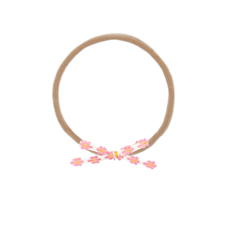 Vintage Bow - Pink Daisy