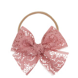 Lace Bow - Rose