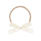 Lace Bow - Cream Eyelet