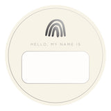 Blank Name Tags - Charcoal Foil (2 pack)
